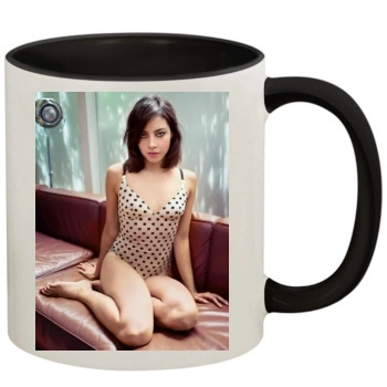 Aubrey Plaza 11oz Colored Inner & Handle Mug