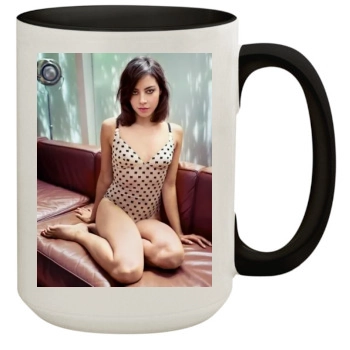 Aubrey Plaza 15oz Colored Inner & Handle Mug