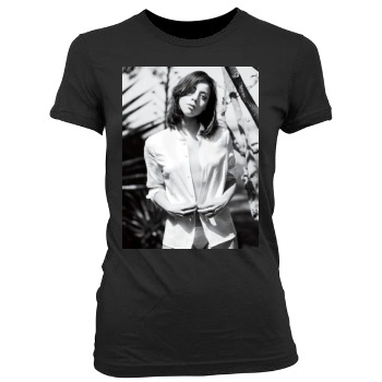 Aubrey Plaza Women's Junior Cut Crewneck T-Shirt