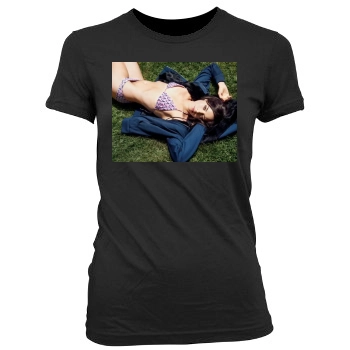 Aubrey Plaza Women's Junior Cut Crewneck T-Shirt