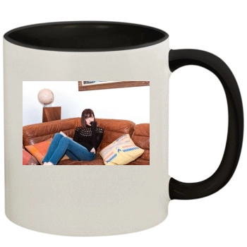 Aubrey Plaza 11oz Colored Inner & Handle Mug