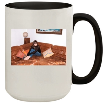 Aubrey Plaza 15oz Colored Inner & Handle Mug