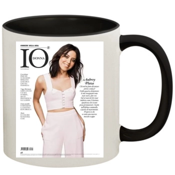 Aubrey Plaza 11oz Colored Inner & Handle Mug