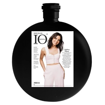 Aubrey Plaza Round Flask