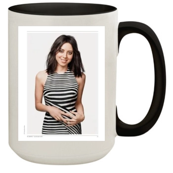 Aubrey Plaza 15oz Colored Inner & Handle Mug