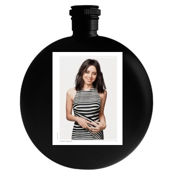 Aubrey Plaza Round Flask