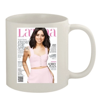 Aubrey Plaza 11oz White Mug