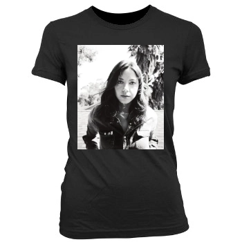 Aubrey Plaza Women's Junior Cut Crewneck T-Shirt