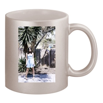 Aubrey Plaza 11oz Metallic Silver Mug