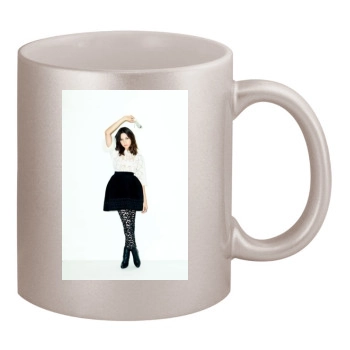 Aubrey Plaza 11oz Metallic Silver Mug