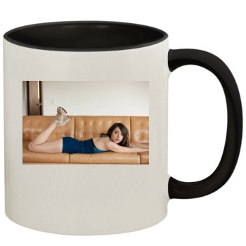 Aubrey Plaza 11oz Colored Inner & Handle Mug