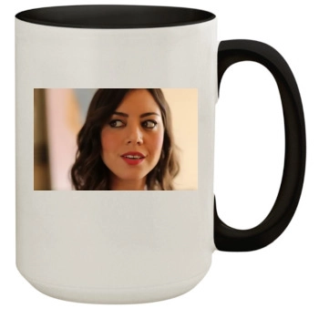 Aubrey Plaza 15oz Colored Inner & Handle Mug