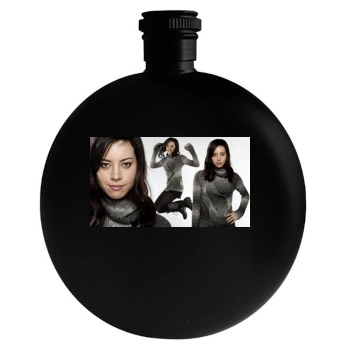 Aubrey Plaza Round Flask