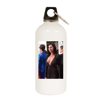 Minnie Driver White Water Bottle With Carabiner