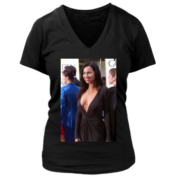 Minnie Driver Women's Deep V-Neck TShirt