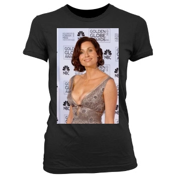 Minnie Driver Women's Junior Cut Crewneck T-Shirt