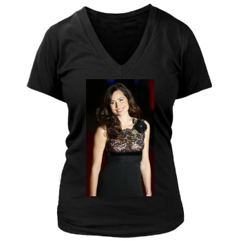 Minnie Driver Women's Deep V-Neck TShirt