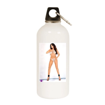 Sabrina Ferilli White Water Bottle With Carabiner