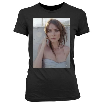 Saffron Burrows Women's Junior Cut Crewneck T-Shirt