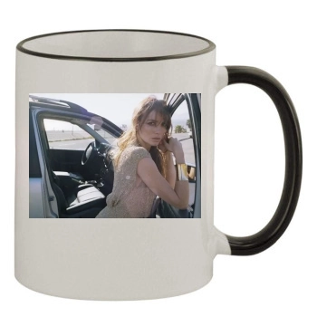 Saffron Burrows 11oz Colored Rim & Handle Mug