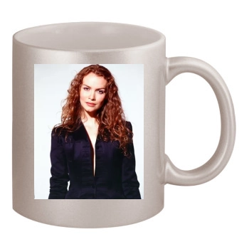 Saffron Burrows 11oz Metallic Silver Mug