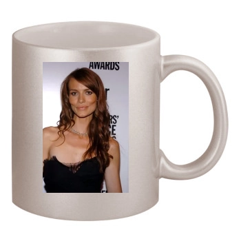 Saffron Burrows 11oz Metallic Silver Mug