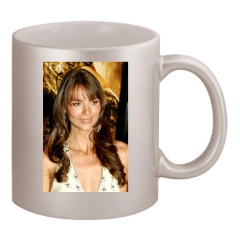 Saffron Burrows 11oz Metallic Silver Mug