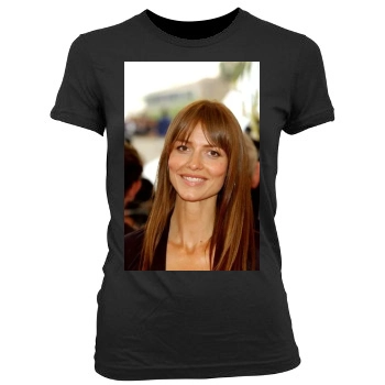 Saffron Burrows Women's Junior Cut Crewneck T-Shirt