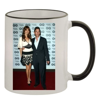 Saffron Burrows 11oz Colored Rim & Handle Mug