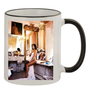 Salma Hayek 11oz Colored Rim & Handle Mug