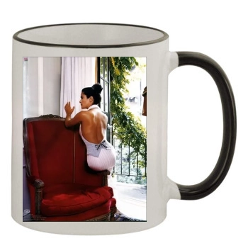 Salma Hayek 11oz Colored Rim & Handle Mug