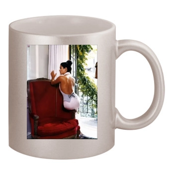 Salma Hayek 11oz Metallic Silver Mug