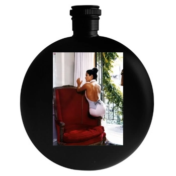 Salma Hayek Round Flask