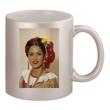 Salma Hayek 11oz Metallic Silver Mug