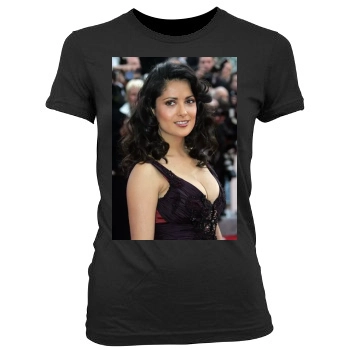 Salma Hayek Women's Junior Cut Crewneck T-Shirt