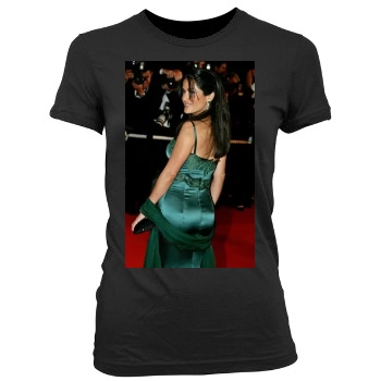 Salma Hayek Women's Junior Cut Crewneck T-Shirt