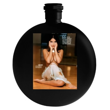 Salma Hayek Round Flask