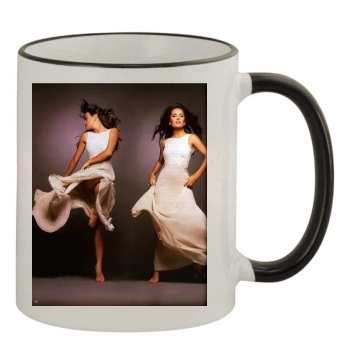 Salma Hayek 11oz Colored Rim & Handle Mug