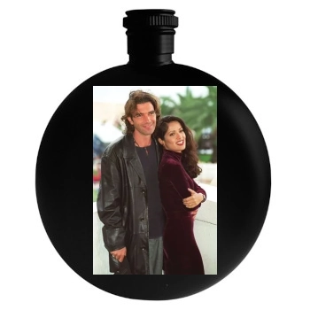 Salma Hayek Round Flask