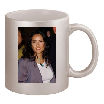 Salma Hayek 11oz Metallic Silver Mug