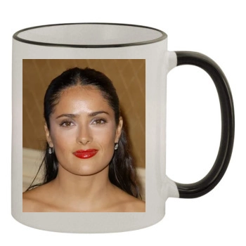 Salma Hayek 11oz Colored Rim & Handle Mug