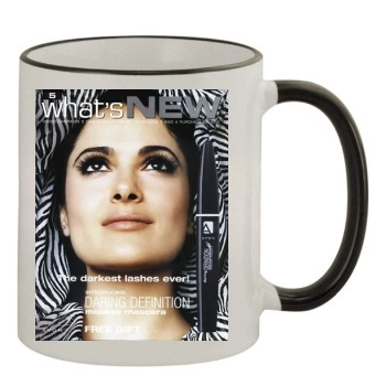 Salma Hayek 11oz Colored Rim & Handle Mug