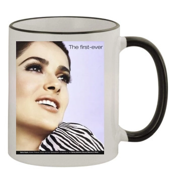 Salma Hayek 11oz Colored Rim & Handle Mug