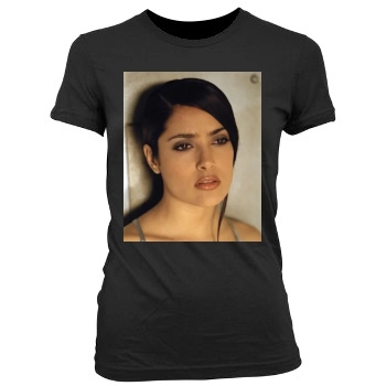 Salma Hayek Women's Junior Cut Crewneck T-Shirt