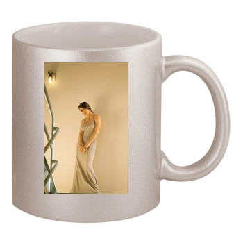 Salma Hayek 11oz Metallic Silver Mug