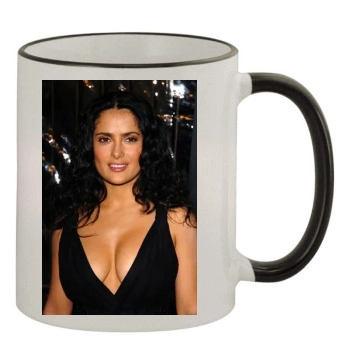 Salma Hayek 11oz Colored Rim & Handle Mug