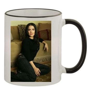 Salma Hayek 11oz Colored Rim & Handle Mug