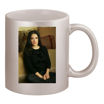 Salma Hayek 11oz Metallic Silver Mug