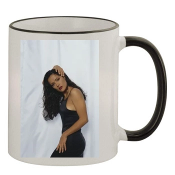 Salma Hayek 11oz Colored Rim & Handle Mug