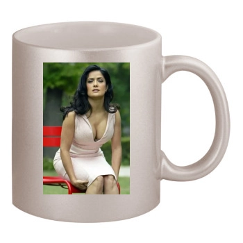 Salma Hayek 11oz Metallic Silver Mug